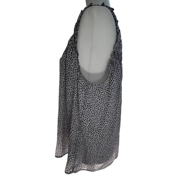 Lucky Brand Leopard Printed Sleeveless Tunic Top Large - Picture 3 of 7